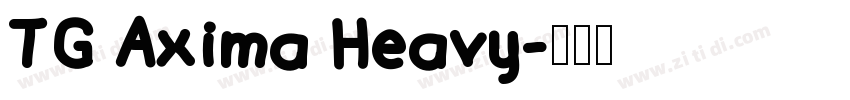 TG Axima Heavy字体转换